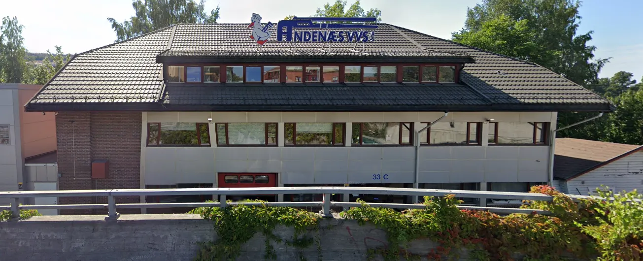 Andenæs VVS’ kontorbygg i dag.
