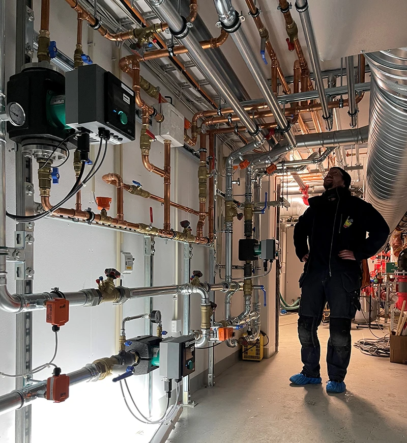 Etterkontroll av varmesentral Etterkontroll av varmesentral